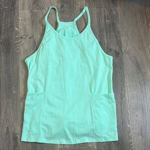 Mint Green Women's Dress With Shorts Large